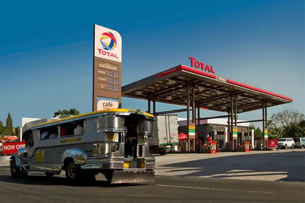 A picture of a Total Gas station in the Philippines