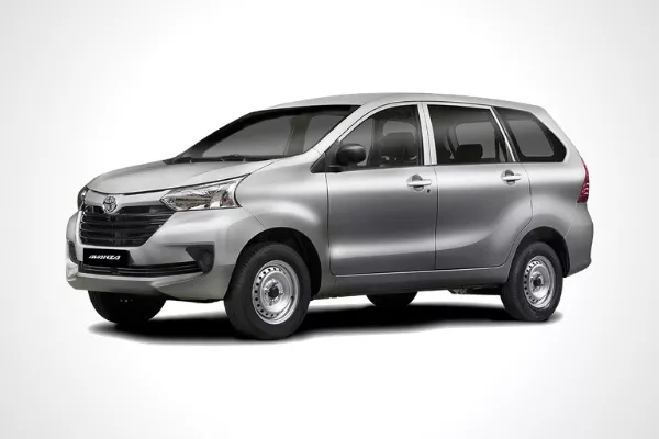 A Toyota Avanza with white background
