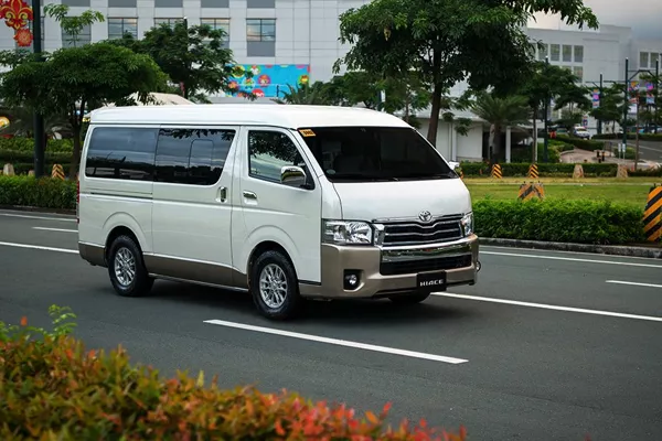Toyota Hi-Ace on the road