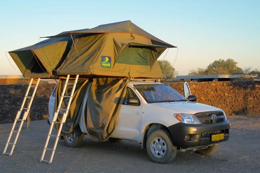 A picture of a Hilux Overlanding build