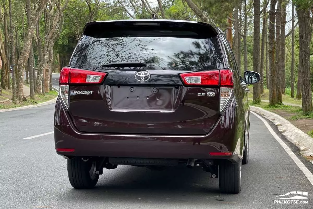 A picture of the Innova climbing a hill