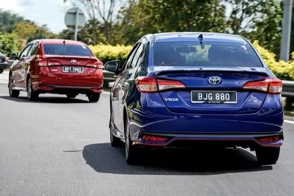 The Vios leads the number of sales of Toyota cars in the Philippines with 33,181 units sold in 2019 Rear view of Toyota Vios