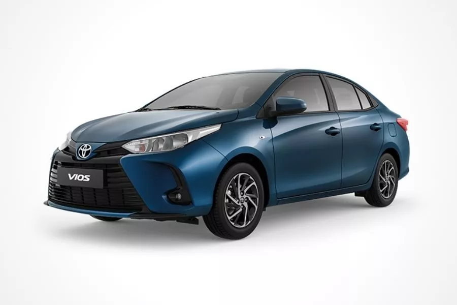 Toyota Vios E Grayish Blue Mica Metallic paint option