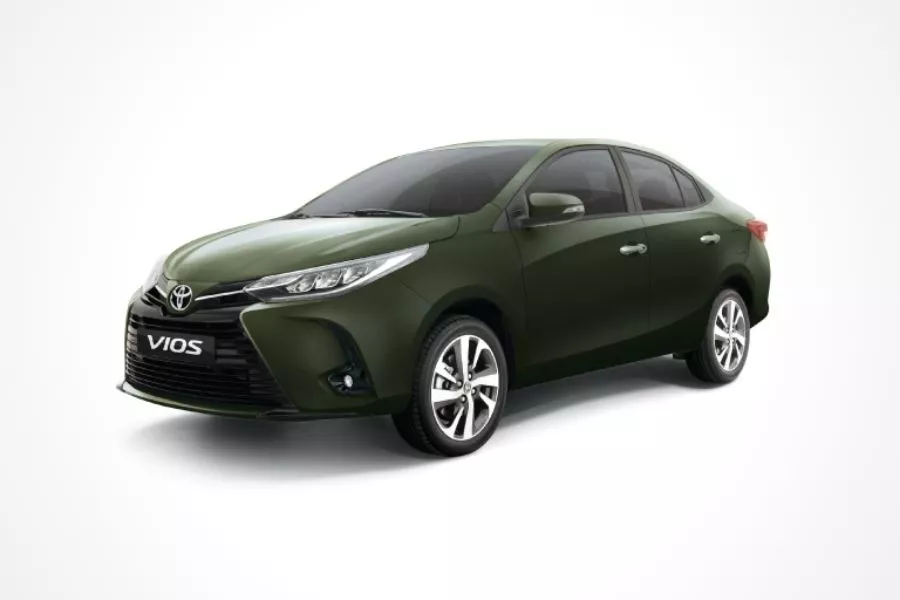 Toyota Vios G Aluminum Jade Metallic paint option