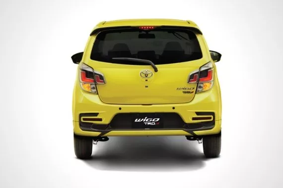 Rearview of the Toyota Wigo