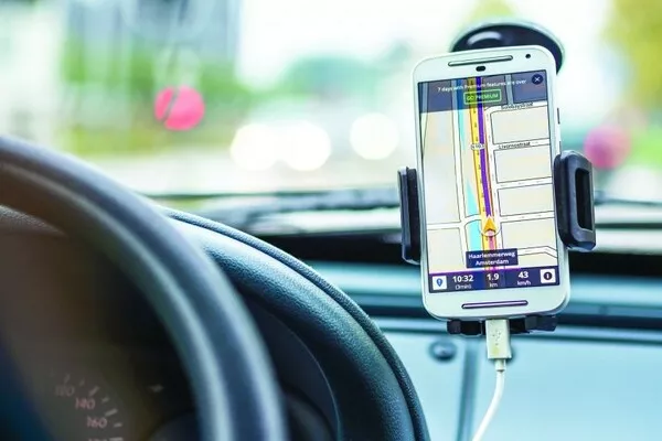 Most navigation systems give real-time traffic information GPS navigation in car