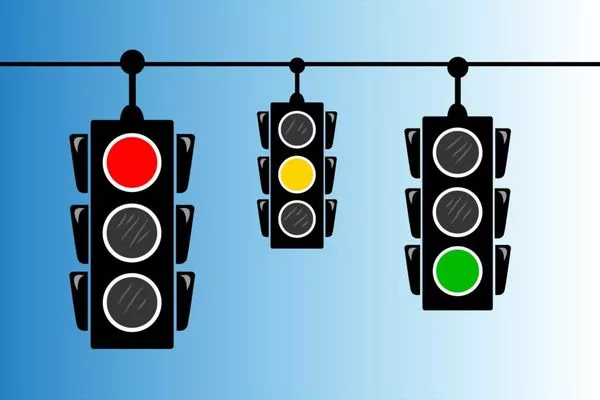 Never compromise your and your passengers' safety just because you are in a hurry - always follow the signals traffic light signals