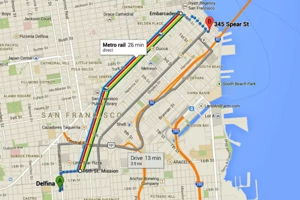 Google Maps provide users with directions on which transportation method is available in a particular place. Google Maps