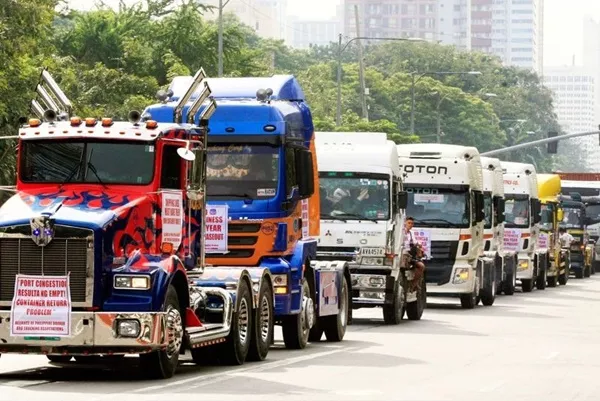 Container trucks in the Philippines