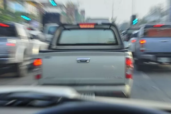 Driving behind a 4x4