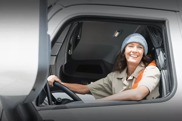 female truck driver