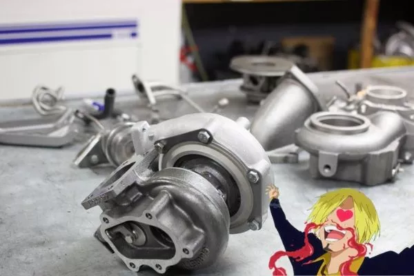 A picture of several turbo chargers