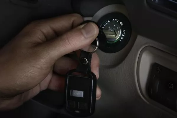 turning the ignition key