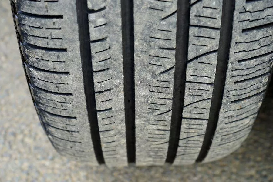 Tire closeup