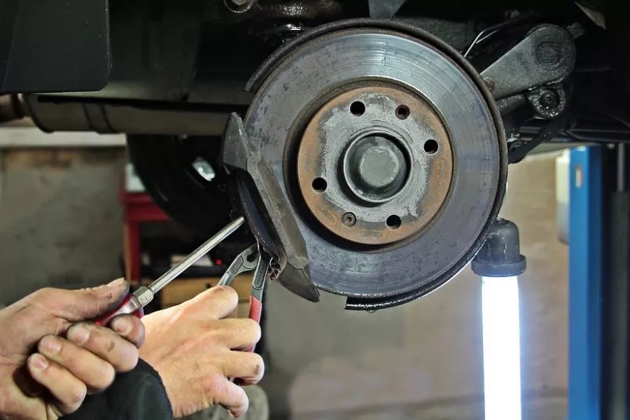 Checking car brakes