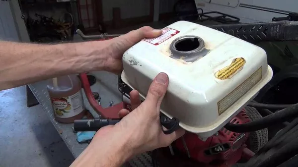 If the gas tank is rusted, there is a high chance of gasoline leak rusty gas tank