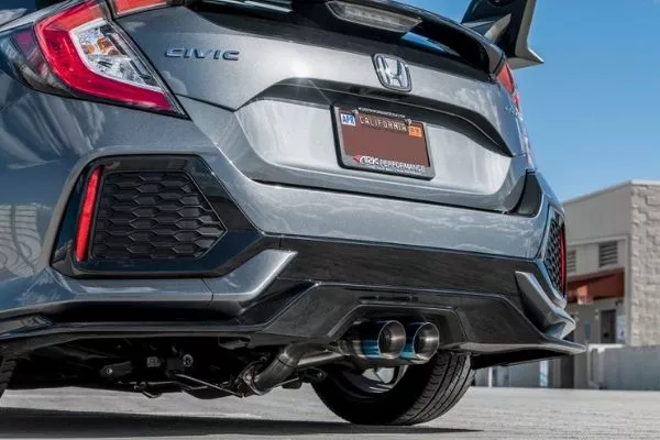 Upgraded exhaust on car