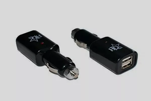 low-profile 12V USB adapter