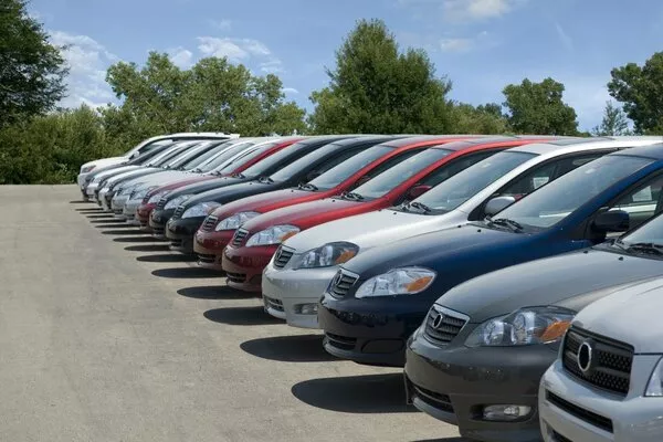 Buying a used car is smart because it entails saving some cash rows of cars