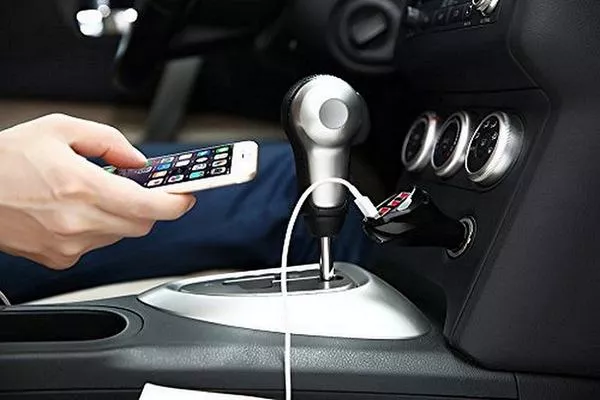In-car phone charging