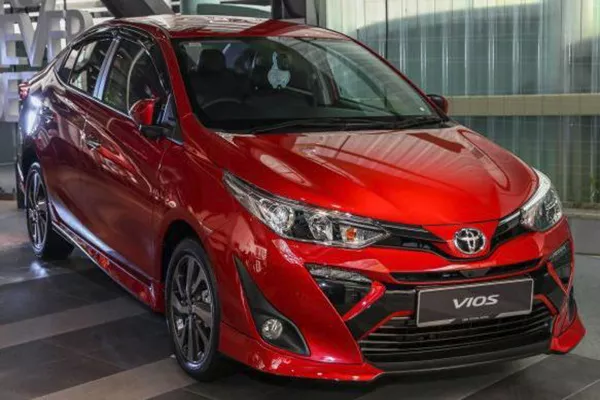 A picture of a Toyota Vios which is typically used by medical representatives here in the Philippines