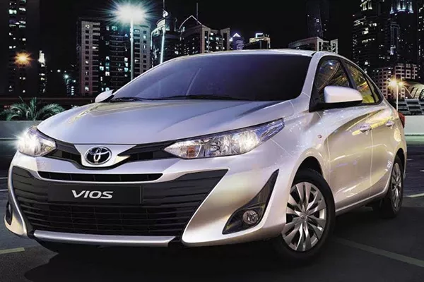 The Toyota Vios is a common front wheel drive vehicle here in the Philippines A picture of the 2019 Toyota Vios
