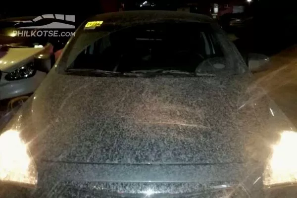 volcanic ash on mitsubishi mirage