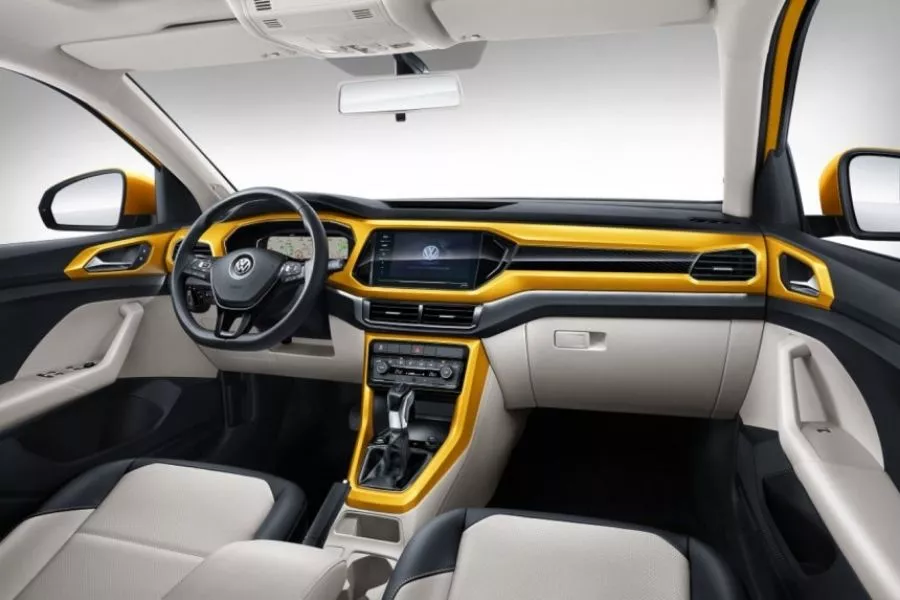 A picture of the VW T-Cross' interior
