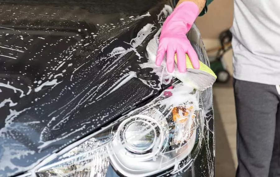 Soaping headlamps