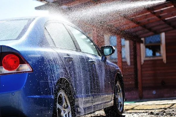 car being washed