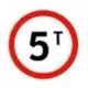 No entry for vehicles with gross vehicle mass of more than 5 tonnes