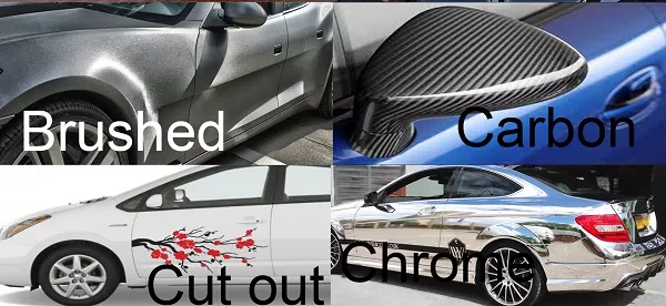The brushed texture makes car surface look shining and more real carbon, custom car wrap