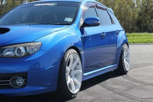 Always make sure you speak and be nice to your wheel and tire dealer as they know a lot more about this topic White wheels on WRX STI