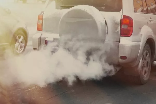 White smoke coming from a Toyota