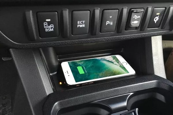 Wireless charging inside the car