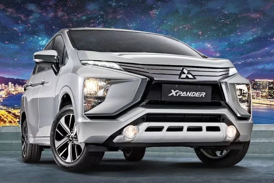 The very contemporarily styled Mitsubishi Xpander A picture of the front of the Mitsubishi Xpander