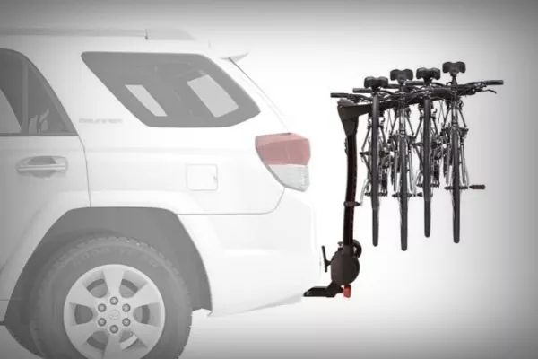 Hitch-mounted bike racks can accommodate two or more bikes Yakima Hitch-mounted bike rack