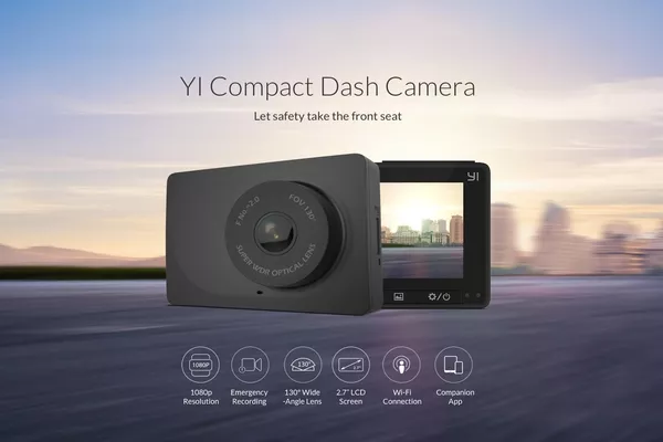 This YI dash cam uses a Novatek96658 main processor YI dash cam