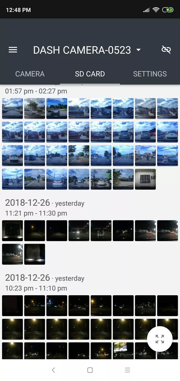 yi dashcam gallery