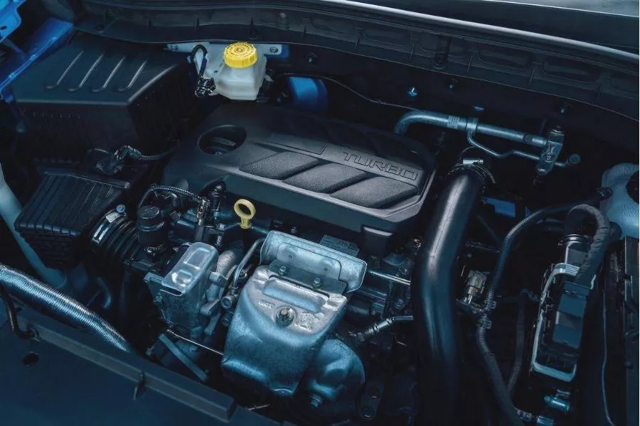 A picture of the ZS-T's turbocharged 1.0-liter engine.