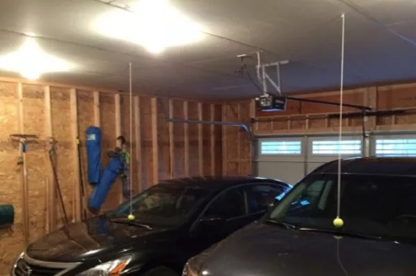 2 cars in a parking lot