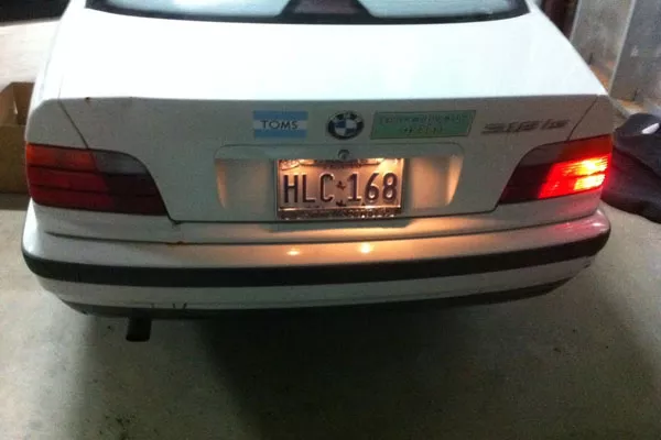 a car with faulty lights