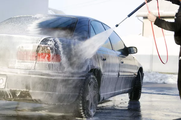 Washing a car