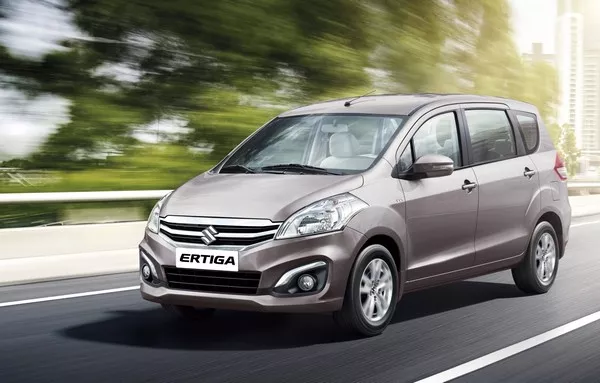 Suzuki Ertiga on the road