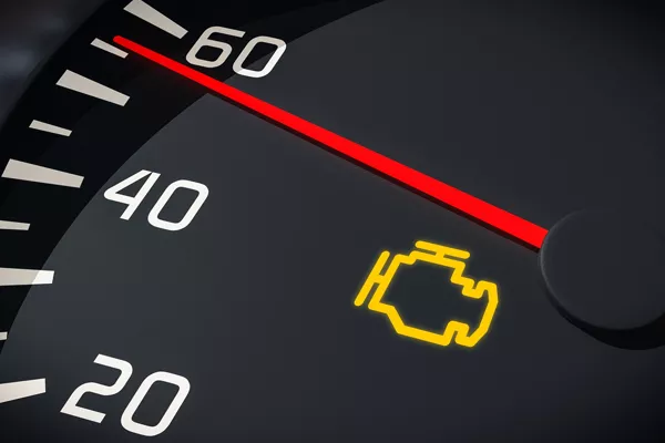 Check Engine light on
