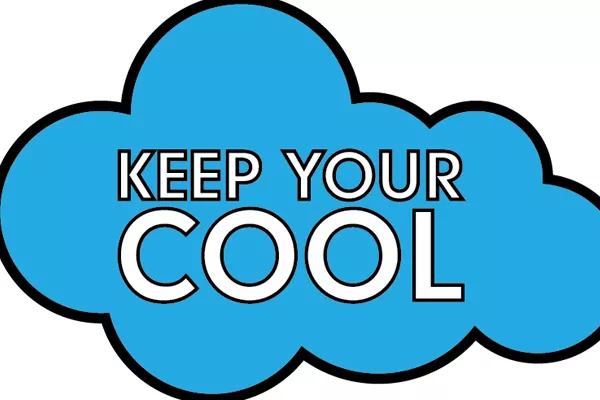 Don't lose your temper 'Dont lose your cool' cloud
