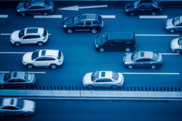 When running behind another vehicle, you should keep the distance far enough to brake safely in the case of a sudden stop cars running in lines