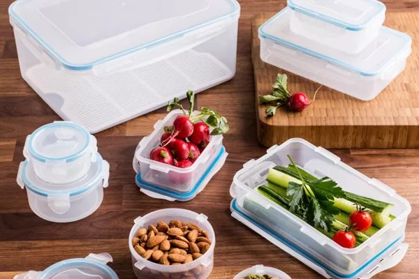 Food inside containers