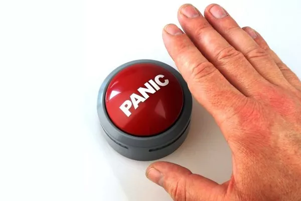 It's okay to panic, but try to recover hittin gthe panic button
