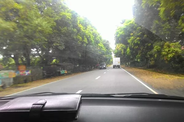 Driving towards Nasugbu Batangas